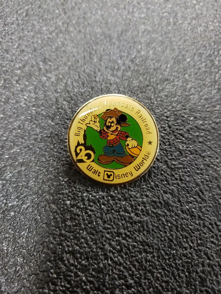 Prendedor de ferrocarril de montaña Big Thunder 20 aniversario WDW ~ 1991 ~ Pin # 1205 ~ ¡EXCELENTE ESTADO! Foto 1 de 1