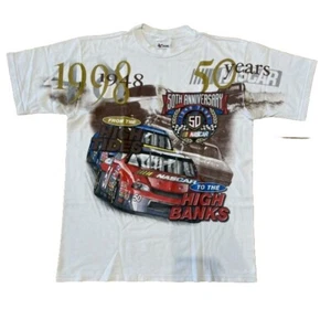 Vintage Chase Authentics Nascar 50th Anniversary All Over 1998 TShirt Brand new - Picture 1 of 5
