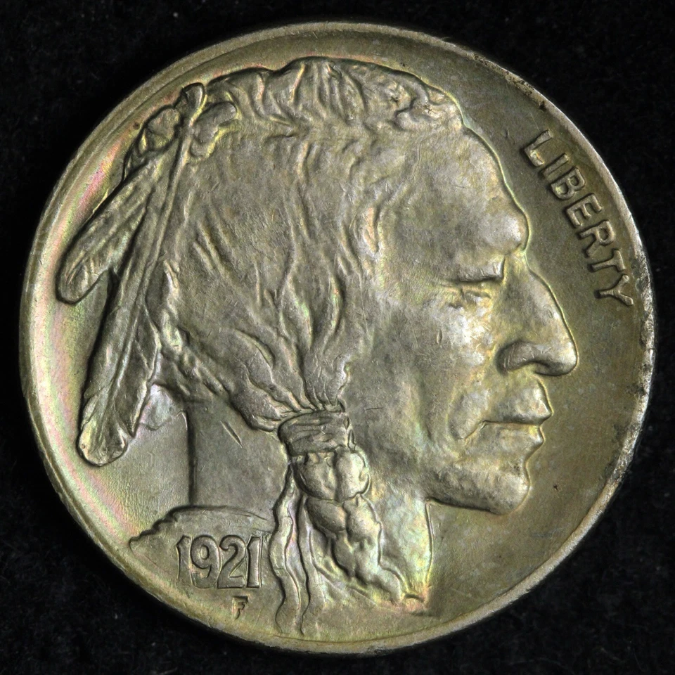 1921 Buffalo Nickel BU *UNCIRCULATED* MS TONED E179 VRNMD - Image 1 of 2