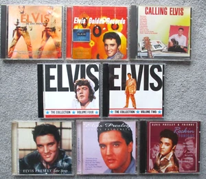 8 x Elvis Presley cds Album Collection Excellent Some Rare - Picture 1 of 4