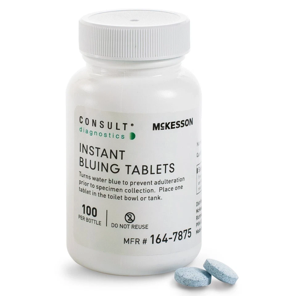MCK-Instant Bluing Tablets Consult™ Blue, 100 Tests For Use In Toilet Water - Image 1 of 1