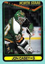 1990-91 O-Pee-Chee Box Bottoms #B Jon Casey