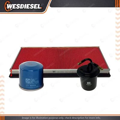 Wesfil Oil Air Fuel Filter Service Kit fits Subaru Forester SG Impreza GD GG 4WD - image 1 of 2