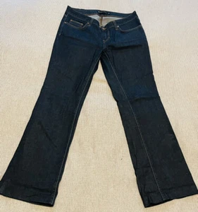 Zara Jeans Womens Size 6 Straight Leg Low Waist Dark Blue - Picture 1 of 9