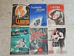 Spartiti musicali Vintage Edizioni Italcanto Mascheroni Casiroli D'Anzi lotto 6 - Imagen 1 de 2