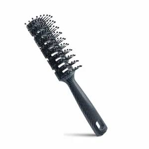 2er Pack Carbon Style Herren Bürste Soft Medium Pins Jeder Haartyp Einfach Styling - Bild 1 von 5
