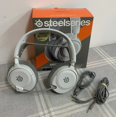 Steelseries Arctis Nova 1 Multi System Gaming Headset Microphone Slim Light Gray - Image 1 of 2