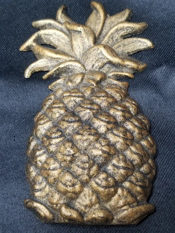Vintage Brass Pineapple Furniture Decorative Door Applique Hardware Cover