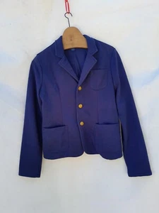Polo Ralph Lauren Tailored Jacket Boy's 16 Navy Blue Cotton Sweatshirt Fabric - Picture 1 of 17