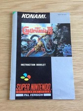SUPER CASTLEVANIA IV * ORIGINAL MANUAL * SUPER NINTENDO / SNES * VGC * PAL *