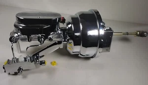 Amplificador de potencia doble de 8" y cilindro maestro fresado y válvula de disco/disco CROMO Impala - Imagen 1 de 1