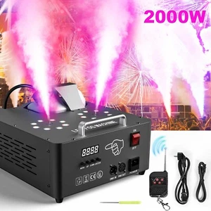 2000W DMX Nebelmaschine Bühnenlicht RGB LED Rauch vertikal Upspray Halloween - Bild 1 von 16