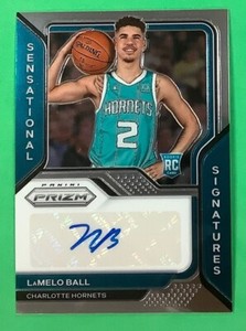 2020-21 Prizm LaMelo Ball Sensational Signatures Auto RC #SS-LMB Hornets