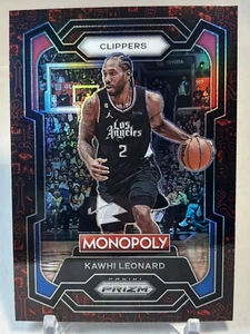 2023-24 Prizm Monopoly ICONA ROSSA PRIZM SP Kawhi Leonard - Foto 1 di 2