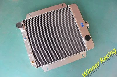 Aluminum Radiator Fit Ford Fairlane/Torino L6 with a V8 swap A/T 1954 1955 1956 Foto 1 de 4