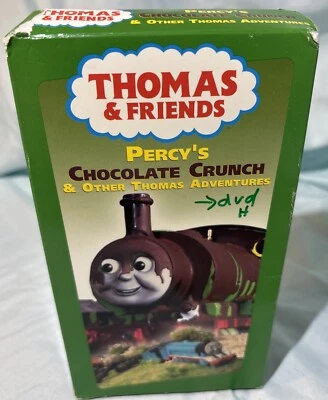 Thomas & Friends Percy’s chocolate crunch VHS storyteller Alec Baldwin - Image 1 of 4