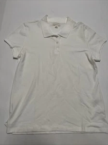 Aeropostale Women’s Uniform Pique Polo Short Sleeve Shirt White Size XXL - Picture 1 of 11