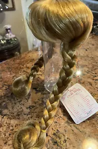 DOLL WIG BELL "SUSI" 12-13" LONG BRAIDS AND BANGS LIGHT COPPER NWT - Picture 1 of 10
