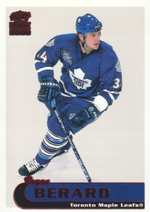 1999-00 Pacific Paramount Hockey Red #221 Bryan Berard Toronto Maple Leafs