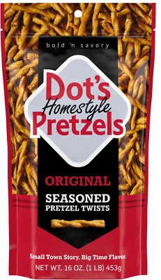 Dot's Homestyle Pretzels,原装调味椒盐卷饼扭曲,16 盎司家庭尺寸 — 第 1/4 张图片