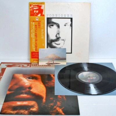 Cat Stevens Foreigner Vinyl Record Obi Poster Folk Rock Popular Music Japan - Image 1 of 4