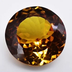 Natural Flawless Topazolite Garnet 13.70 Ct Round Cut Certified Loose Gemstone - Picture 1 of 4