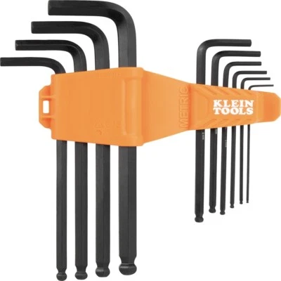 Klein Tools BLS10M Long Ball-End Hex Key Set, Metric, 10-Piece - Image 1 of 4