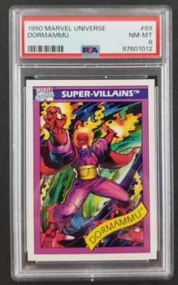 Dormammu 1990 Marvel Universe Impel Card #69 PSA Graded 8 - Image 1 of 2