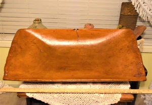 AAFA Grabenfräse Teigschüssel perfekt gealtert Patina Wurmlöcher & Display Pop! 29,5"x15" - Bild 1 von 19