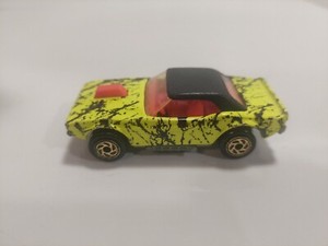 Matchbox 1983 Dodge Challenger Yellow With Black Roof Vintage Diecast