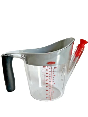 OXO хорошие ручки 4 чашки жира сепаратор, пластик, один размер новый - Изображение 1 из 4