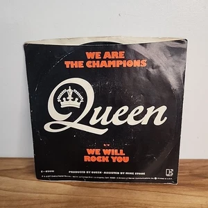 Queen 45 We Are The Champions/We Will Rock You 1977 Elektra E-45441 - Picture 1 of 5