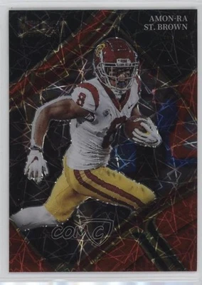 2023 Panini Select Draft Picks Field Level Purple Lazer Prizm Amon-Ra St Brown - Image 1 of 2