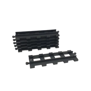 6 Lego Duplo TRAIN BLACK Track Straight (long) - Picture 1 of 1
