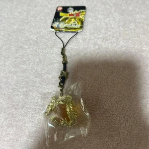 Dragon Ball Z Gold Metal Strap Charm Keychain Character Accessory - Picture 1 of 2