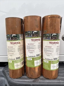 YorkShield 106 PT Copper Flashing 12”x20’ Deck Construction Rolls Lot of 3 A32 - Picture 1 of 8