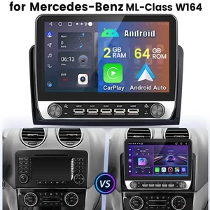 64GB CarPlay Car Stereo Android Radio For Mercedes Benz ML/GL Class W164 X164 - Bild 1 von 18
