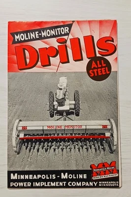 Vintage Paper Advertising Farm Tractor Farm Minneapolis Moline Monitor Drills - Image 1 of 4