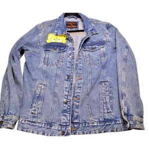 Members Only Nickelodeon Spongebob Denim Jacket XL Jean Cartoon - Picture 1 of 7