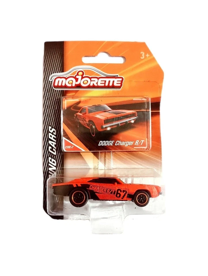 Majorette 1/64 Dodge Charger R/T Orange Racing Cars Voiture Miniature - Photo 1/1