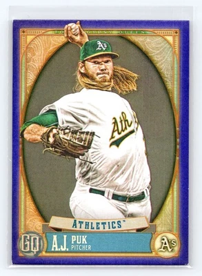2021 Topps Gypsy Queen #183 A.J. Puk Indigo #/250 - Image 1 of 2