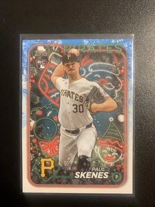 2024 Topps Holiday Paul Skenes RC #H165 Christmas Rookie Pittsburgh Pirates - Picture 1 of 2