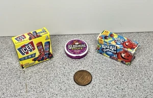 Lot of 3 Mini Brands-Kool-Aid Jammers Punch/Ice Breakers Sour/Icee Pops (10-2) - Picture 1 of 2