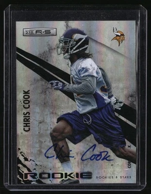 2010 Panini Rookies & Stars #181 Chris Cook Rookie Autographs Holofoil #/299 - Image 1 of 2