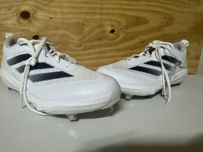 Adidas Adizero Instinct IH3468 Women's 13 Softball Sneaker White/Navy Blue - Image 1 of 4