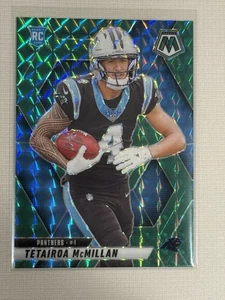 2025 Mosaic #309 Tetairoa McMillan Green Mosaic Rc Carolina Panthers - Picture 1 of 2