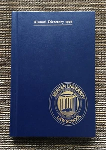 LIKE NEW 1996 Mercer University Law School Alumni Directory: Macon, Georgia - Picture 1 of 11