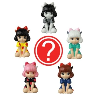 VAG 40 VINILO ARTISTA GACHA Gata Niña Mini Sofubi Figura Vinilo 1 Cápsula Juguete Aleatorio Foto 1 de 4