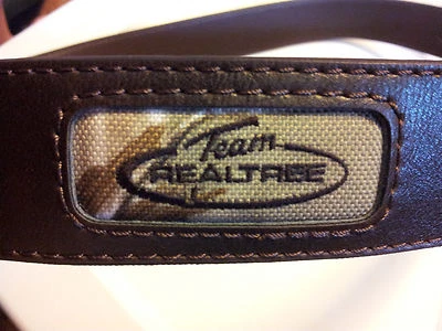 Cinturón Hombre Team Realtree Logo Marrón Talla XL 42-44 Cuero Genuino Adhesionado Informal Foto 1 de 4