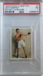 Jack Dempsey Die Welt In Bildern 1929 Sulima Rare Back PSA 7 #1 Low Pop Count - Picture 1 of 2